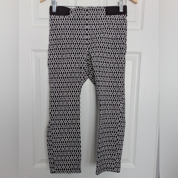 🎈Jules & Leopold Black and White Patterned Capris Pants - Picture 1 of 4